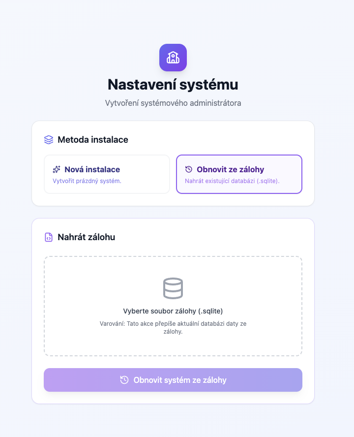 Restore from Backup